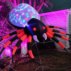 5 FT Inflatable Spider with LED Lights - Ideal for Outdoor Halloween Decor