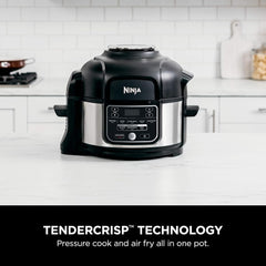 Revolutionize Your Kitchen with the Ninja Foodi 9-in-1 Pressure Cooker & Air Fryer - 5 Quarts of Culinary Magic in Stainless Steel!