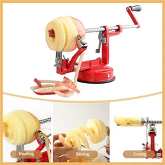 Apple Peeler/Slicer/Corer, Stainless Steel Blades, Powerful Suction Base