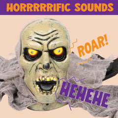 Enhance Your Halloween Experience with Our Sound-Emitting Zombie Groundbreaker - Ideal for Outdoor Frights!