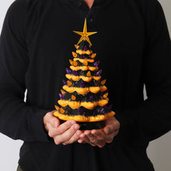 🎃 Spooktacular Lighted Halloween Ceramic Tree - Perfect for Festive Indoor Decor! 🖤✨ #HalloweenDecor #CeramicTree