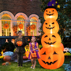 "Spooky 8 Ft Halloween Inflatable with LED Lights - Perfect for Indoor and Outdoor Halloween Decor! 🎃🧙‍♀️👻 #HalloweenDecor #InflatableDecor"