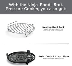Revolutionize Your Kitchen with the Ninja Foodi 9-in-1 Pressure Cooker & Air Fryer - 5 Quarts of Culinary Magic in Stainless Steel!