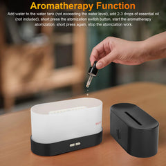 "Transform your space with this 3D USB Flame Air Humidifier and Essential Oil Diffuser! 🌈✨ Perfect for home, office, spa, and gym use. #aromatherapy #selfcare"