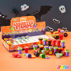 50-Piece Halloween Stamp Set for Children - Ideal for Treats and Party Favors