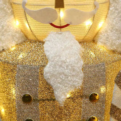 61-Inch Outdoor Nutcracker Yard Decoration with Warm White LED Lighting