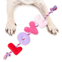 Plush LOVE Rope Toy