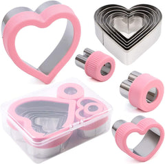 Heart Cookie Cutter Set,9 Assorted Sizes