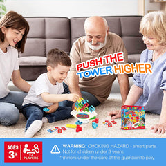 Board Games for Kids & Adults Tetra Tower Balance Stacking Toys Perfect for Family Games, Parties, Travel