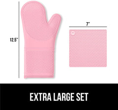 Silicone Oven Mitt and Trivets Set