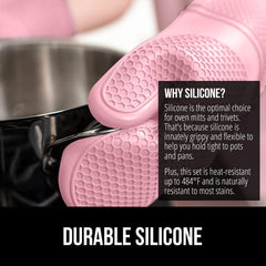 Silicone Oven Mitt and Trivets Set