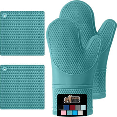 Silicone Oven Mitt and Trivets Set