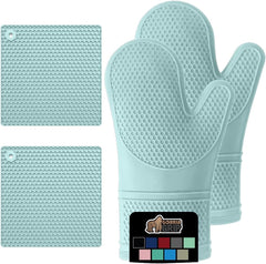 Silicone Oven Mitt and Trivets Set