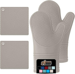 Silicone Oven Mitt and Trivets Set