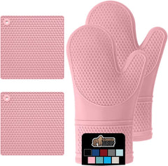 Silicone Oven Mitt and Trivets Set