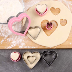 Heart Cookie Cutter Set,9 Assorted Sizes