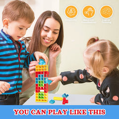 Board Games for Kids & Adults Tetra Tower Balance Stacking Toys Perfect for Family Games, Parties, Travel