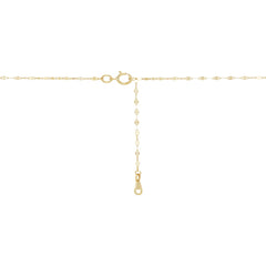 10K Yellow Gold Lariat Heart Necklace