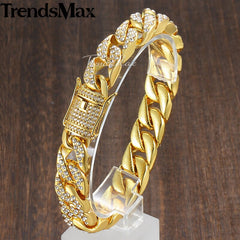 Pulsera cubana Miami Gold Curb