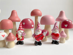 Valentines Day Mushrooms - Set of 6